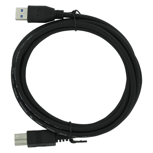 USB3.0 A naar USB3.0 B Kabel 2 Meter - Zwart