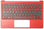 HP Laptop Toetsenbord Qwerty US + Top Cover - Rood