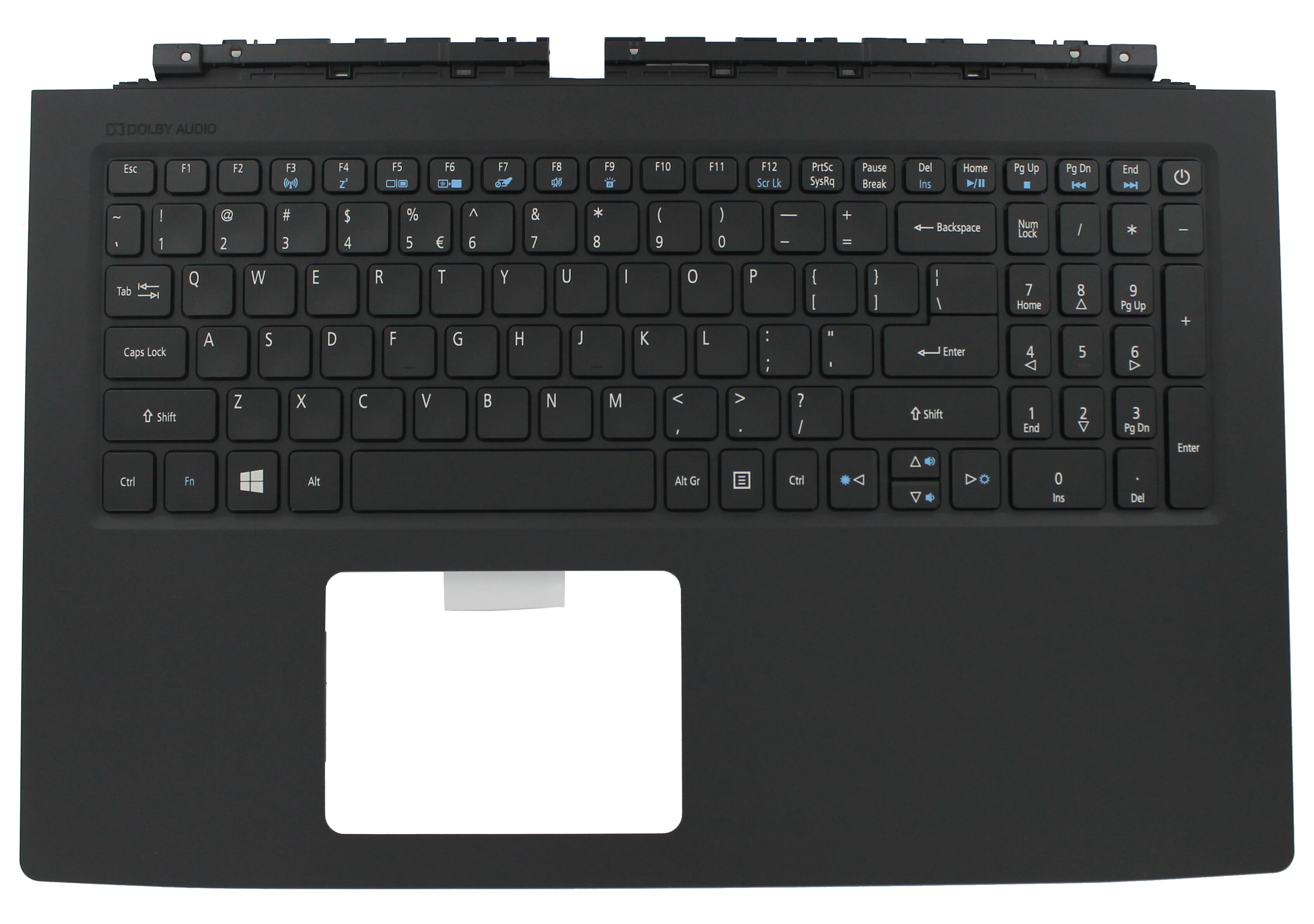 Acer Laptop Toetsenbord Qwerty US + Top Cover, BL - Zwart