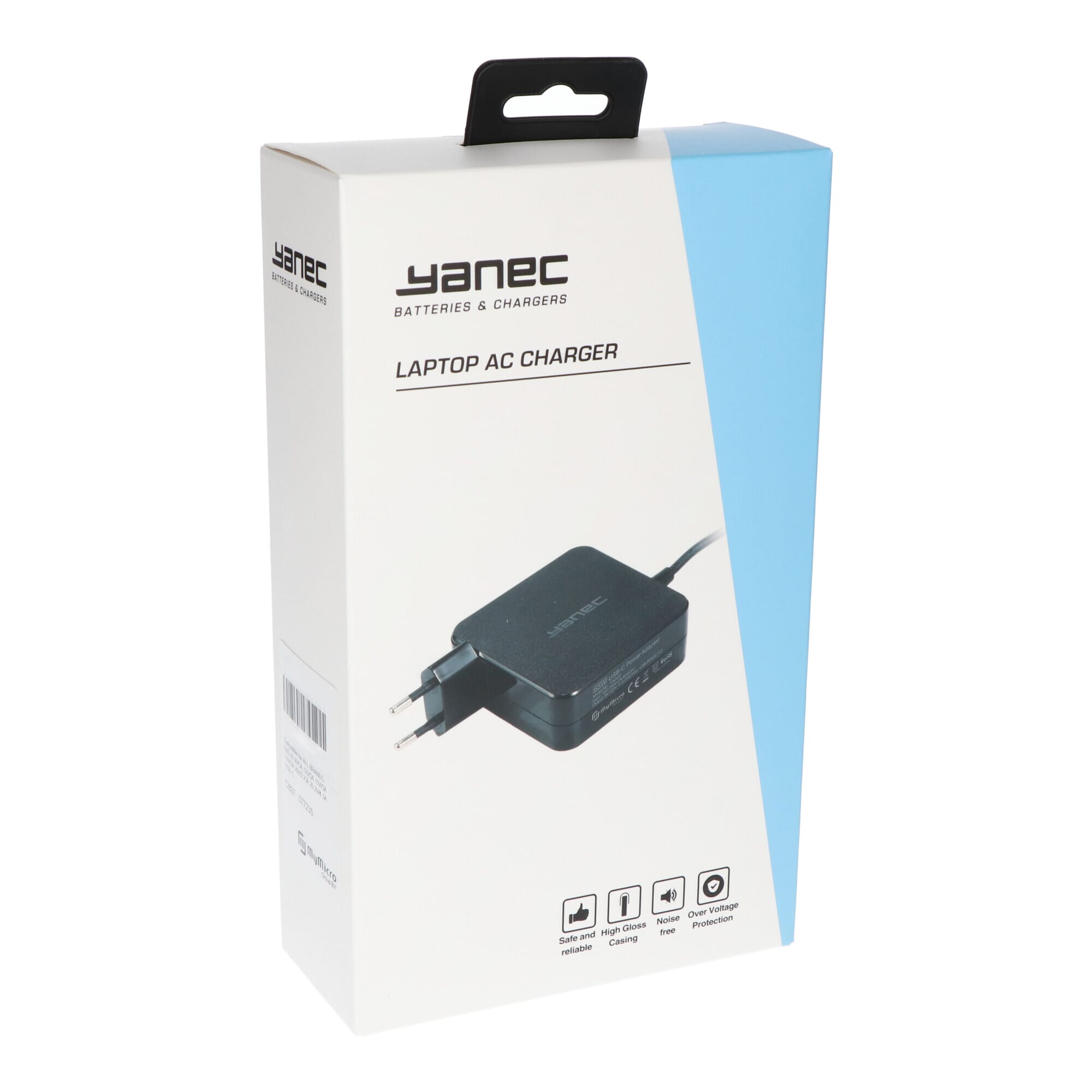 Yanec USB-C Wandlader 87W Zwart