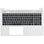 HP Laptop Toetsenbord Qwerty US + Top Cover, BL - Zilver