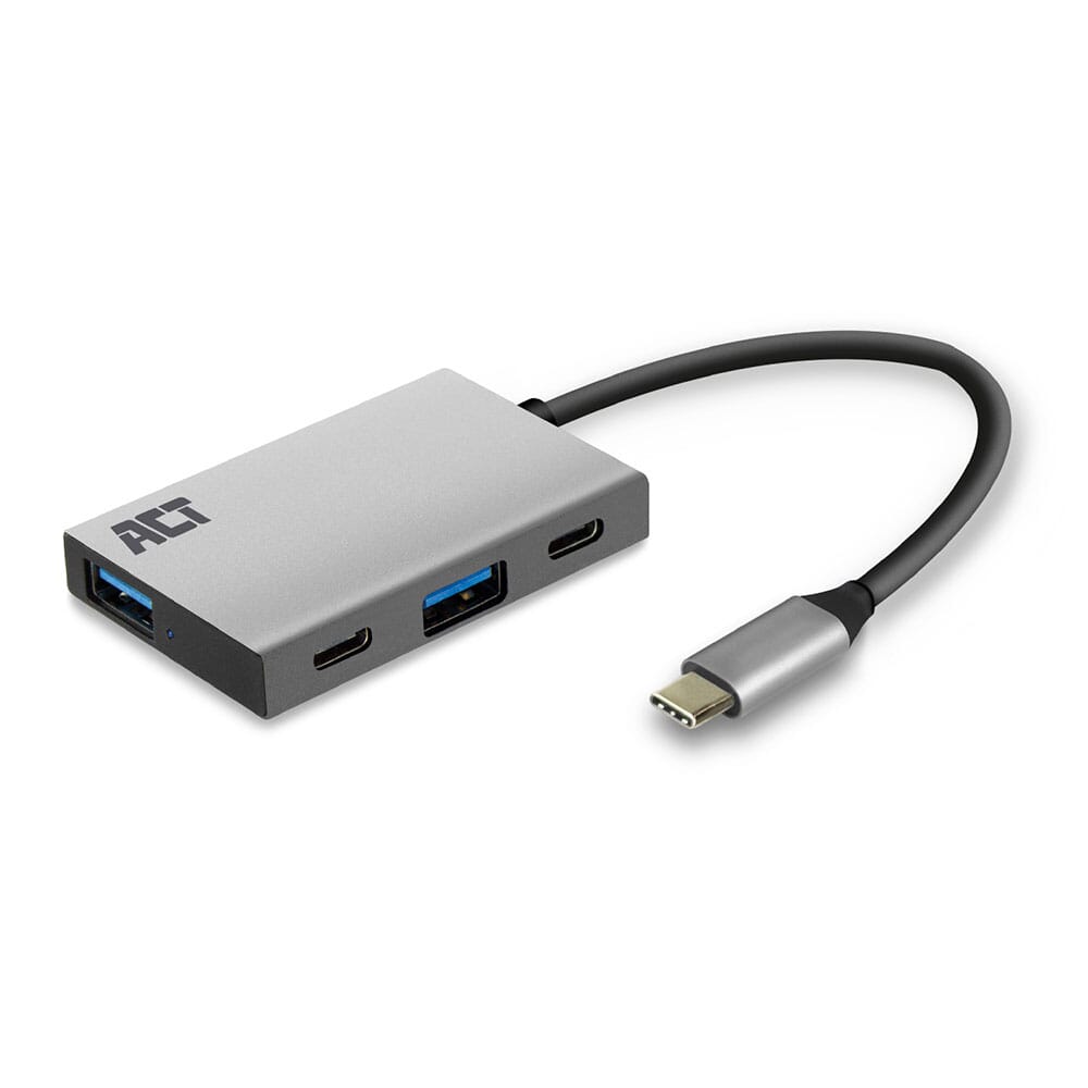 ACT USB-C hub 3.2 Gen2 10Gbps, 2x USB-C, 2x USB-A