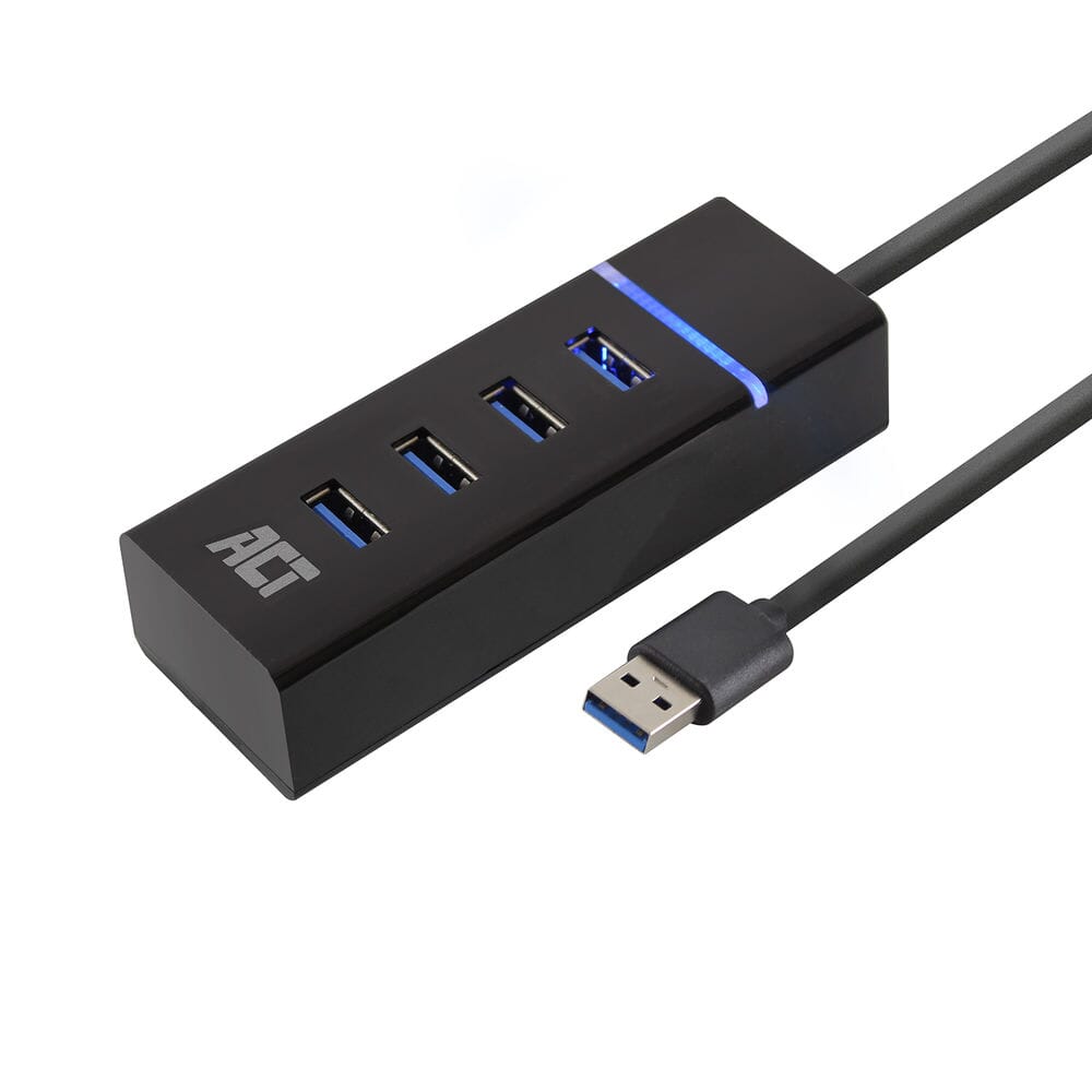 ACT USB hub 3.0, 4 poorts USB-A